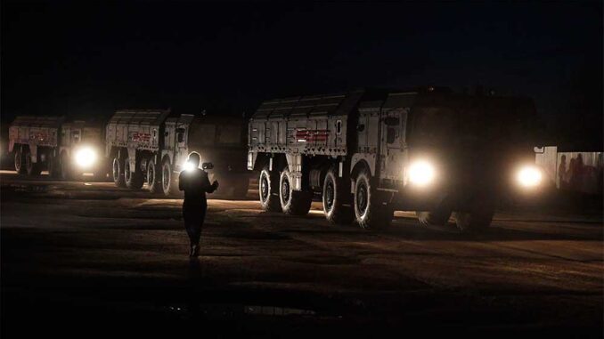 Военная техника, участвующая в параде 9 мая, передислоцирована в Москву из Алабино